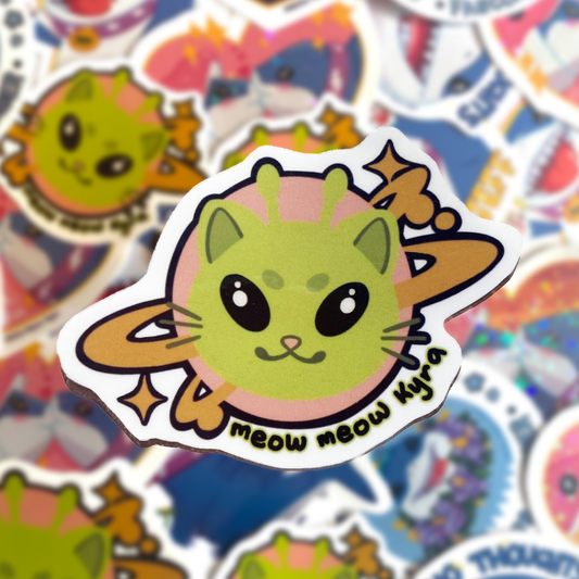 Meow Meow Kyra Logo Sticker