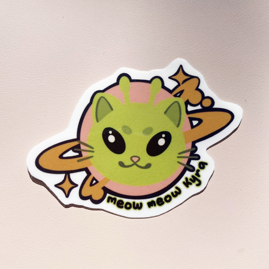 Meow Meow Kyra Logo Sticker
