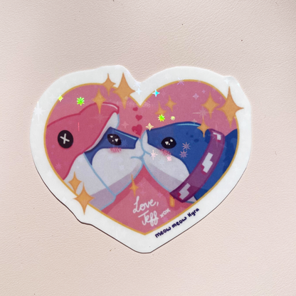 Jeff Heart Sticker